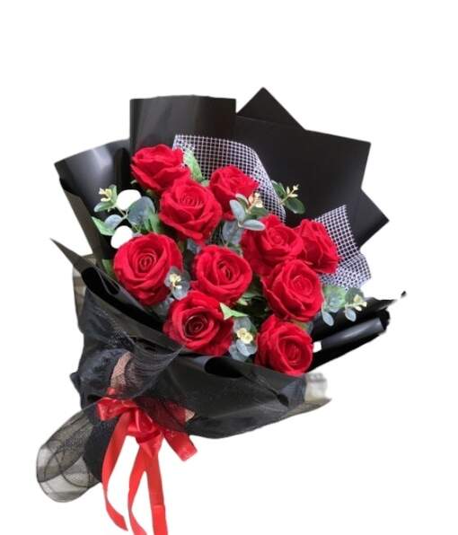 hoa lua hoa hong do Photoroom