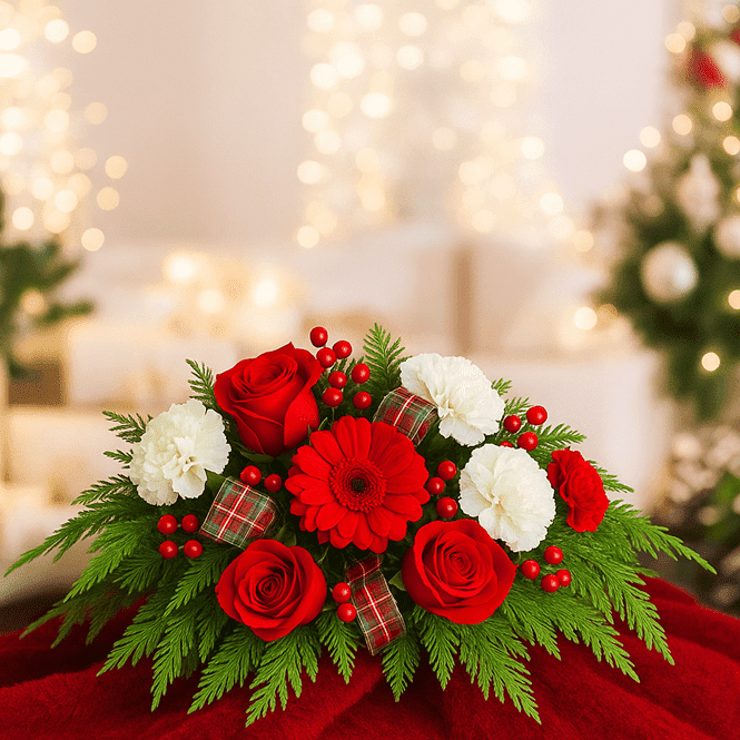 Family Celebration Christmas Centerpiece