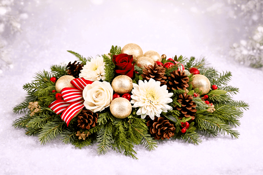 Deck The Halls Christmas Centerpiece