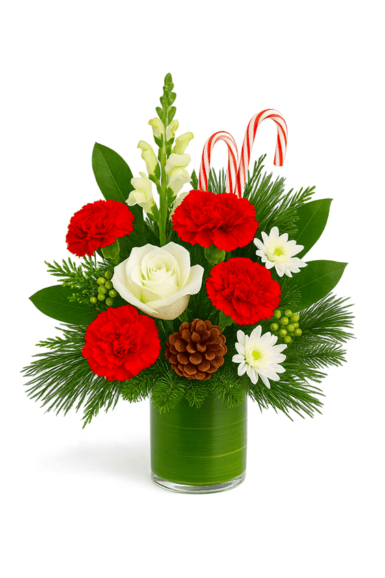 Rosy Joy Christmas Bouquet