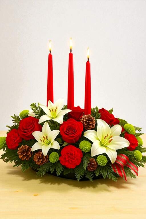 Snowy Wonderland Christmas Centerpiece
